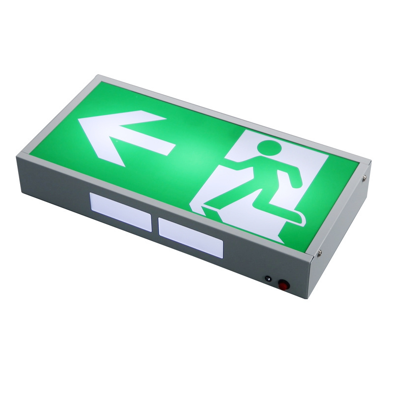 CE Approval Rechargeable Battery Operated Escape Exit Sign Emergency Light Rechargeable