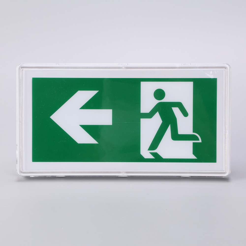 Wall Mounted Battery Powered LED Emergency Exit Sign 3 Hours Duration Emergency Exit Light