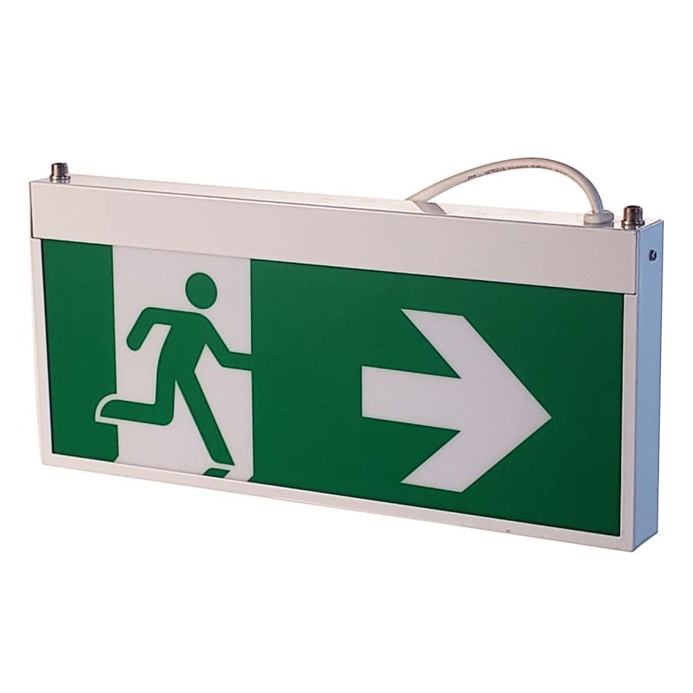 Exit Sign Emergency Light Led Rechargeable Fire Battery Operated Led Emergency Light Exit Sign For Building