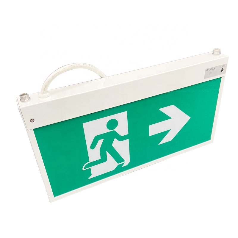 Double Side Rechargeable Emergency Sign Battery Operation Exit Sign