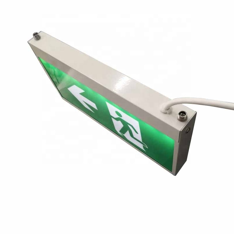 Exit Sign Emergency Light Led Rechargeable Fire Battery Operated Led Emergency Light Exit Sign For Building