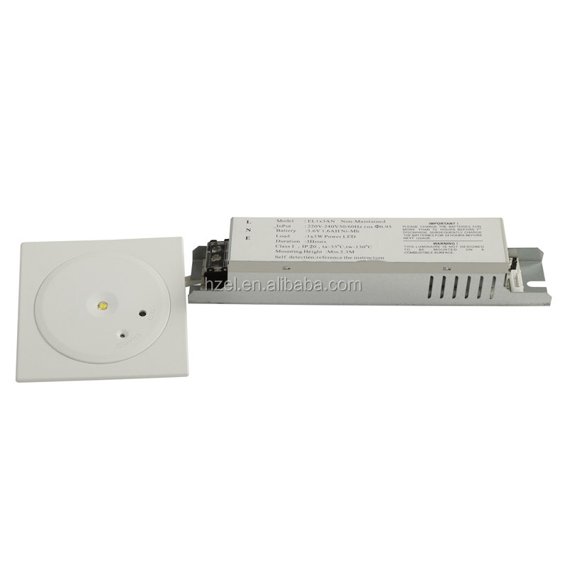 3W Led Emergency Downlighting Module With Rechargeable Battery Unit