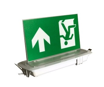 Small Size Double sides LED Emergency Ceiling Recessed Exit Sign Light