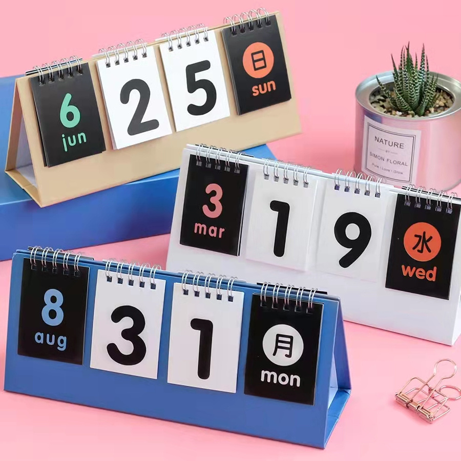 2022 Perpetual Digital Customized Logo Printing Advent Table Calendar 365 Days Supplier