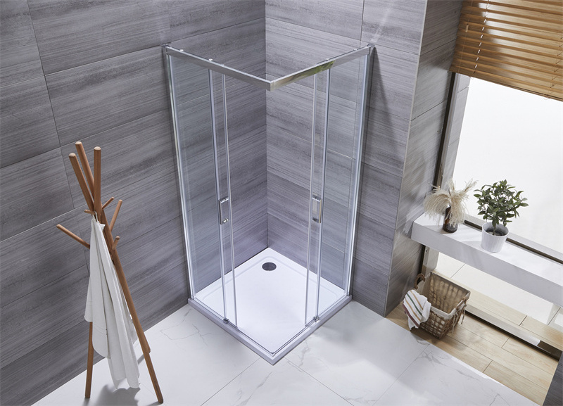 Simple design bathroom shower enclosure 6/8mm glass doors cubicle sliding tempered glass shower cabin walk in shower rooms