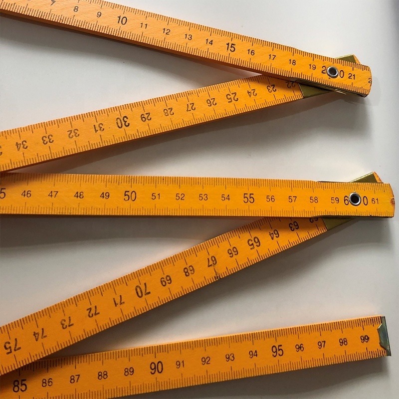 Eurolucky Folding Rulers Metric Scale Drawing Tools Teaching Supplies One Meter Ruler Wood Ruler