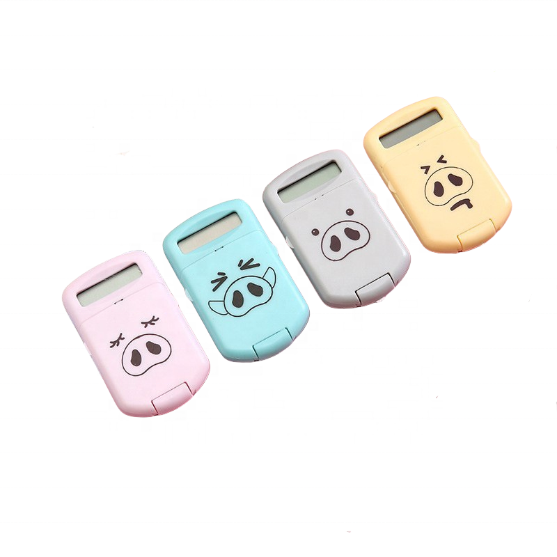 Copllent Electronic Calculator Cute Student Calculator Expression Pig Silicone Button Gift Digital Calculator