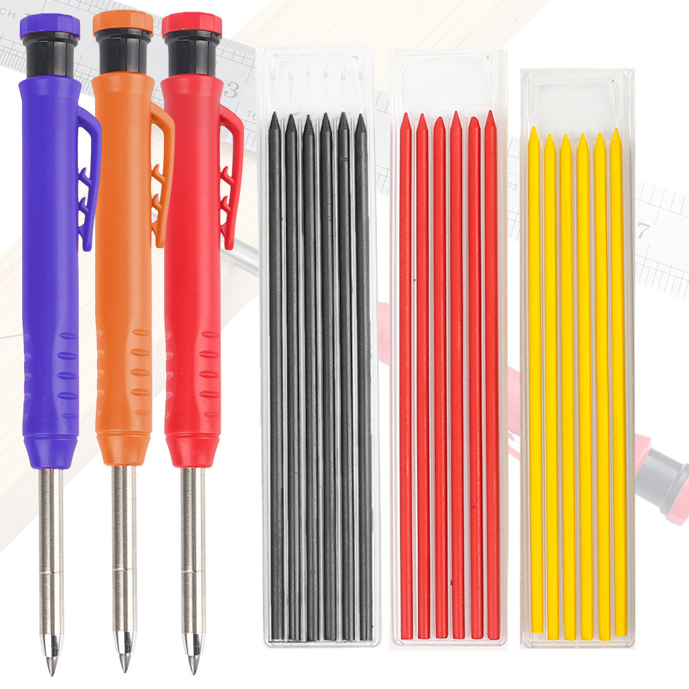 Copllent best-selling 2.8MM deep hole plastic carpenter pencil