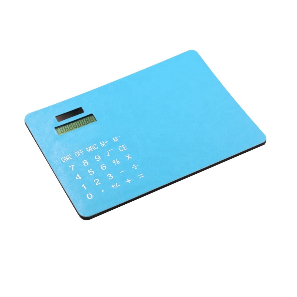 Copllent Multi Function Electronic Calculator Mouse Pu Solar Calculator Gift Logo Printed Promotional Digital Calculator