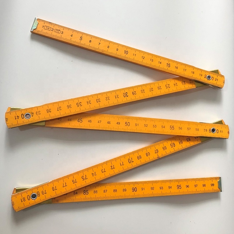 Eurolucky Folding Rulers Metric Scale Drawing Tools Teaching Supplies One Meter Ruler Wood Ruler