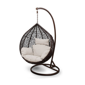 Patio Wicker Furniture Egg Shape Swing Chairs/ Garden Rattan Hanging Chairs