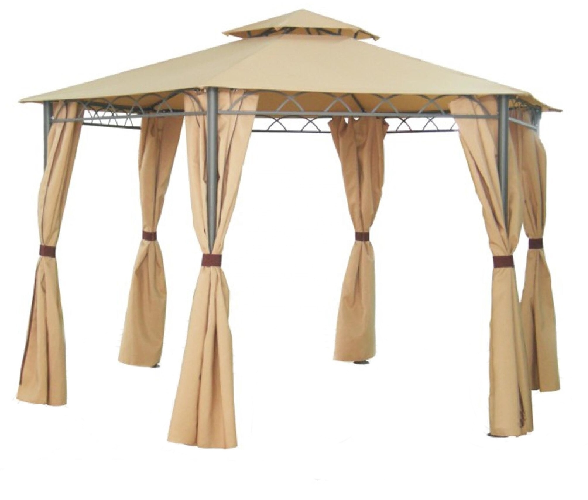 Outdoor Garden Steel Frame Gazebo With Double Roof Mail Order Packing