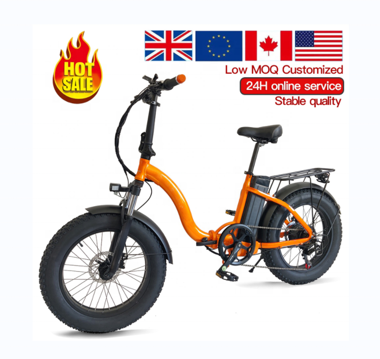 Hot Selling Pocket E Bike 20 Inch Folding Electric Bike Battery 48V 500W 13Ah Fat Tire With Display 7 Speed E-Bike