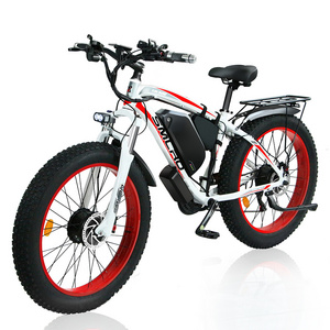 USA Warehouse Zeegr Electric Bicycle Powerful Dual Motor 2000w  Electric City Bike Hybrid Electric Bicycle 26" Fat Tire Ebike