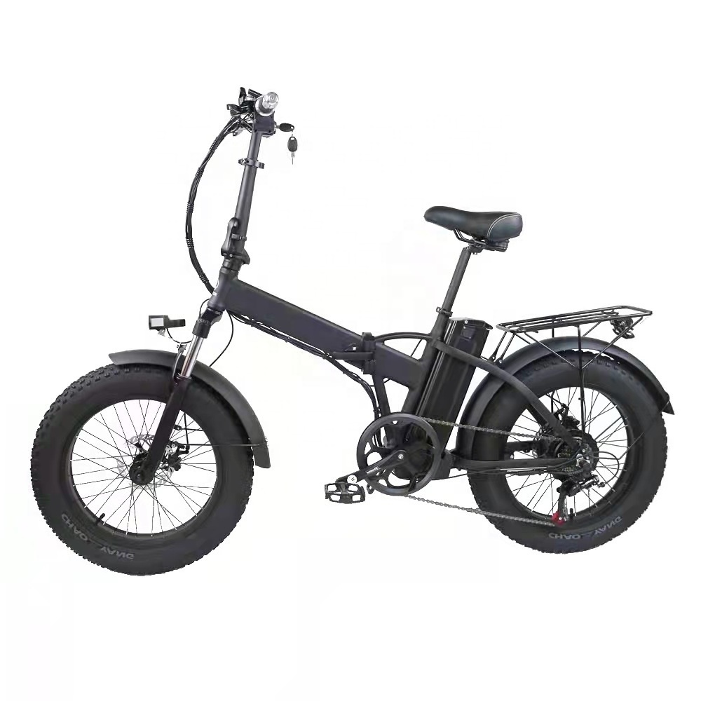 Factory Supplier 48v 20Inch 13Ah 500W Fat Tire Electric Bike Folding Ebike Foldable Beach Off Road City Electric Bicycle For Adu