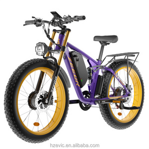 Custom 48V 22.4AH 26 Inch Ebike 2000W 1000W Zeegr Mountainou Electric Bicycle Full Suspension Fat Tire Electric Bike