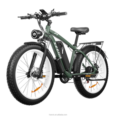 Zeegr 1000w electric bicycle 48V E Bike 26 Inch Fat Tire Beach Cruiser fat biked fast Electric Bike for men