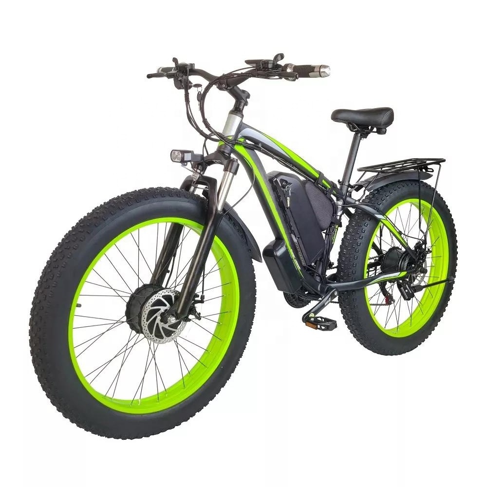 Wholesale 48V 1000W Dual Motor Big Power Bicycle Electric Fat Tire Electric Bike Mountain Electric Bike