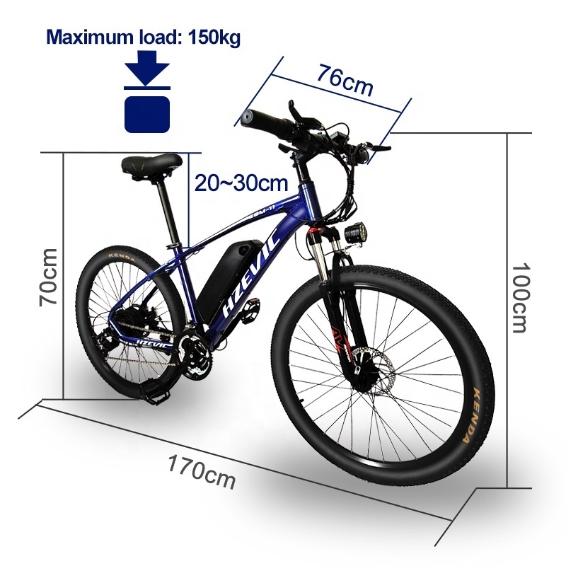 36V 250W 10Ah Brushless Motor Electric 21 Speed Bicycle E Cycle Velo Electrique