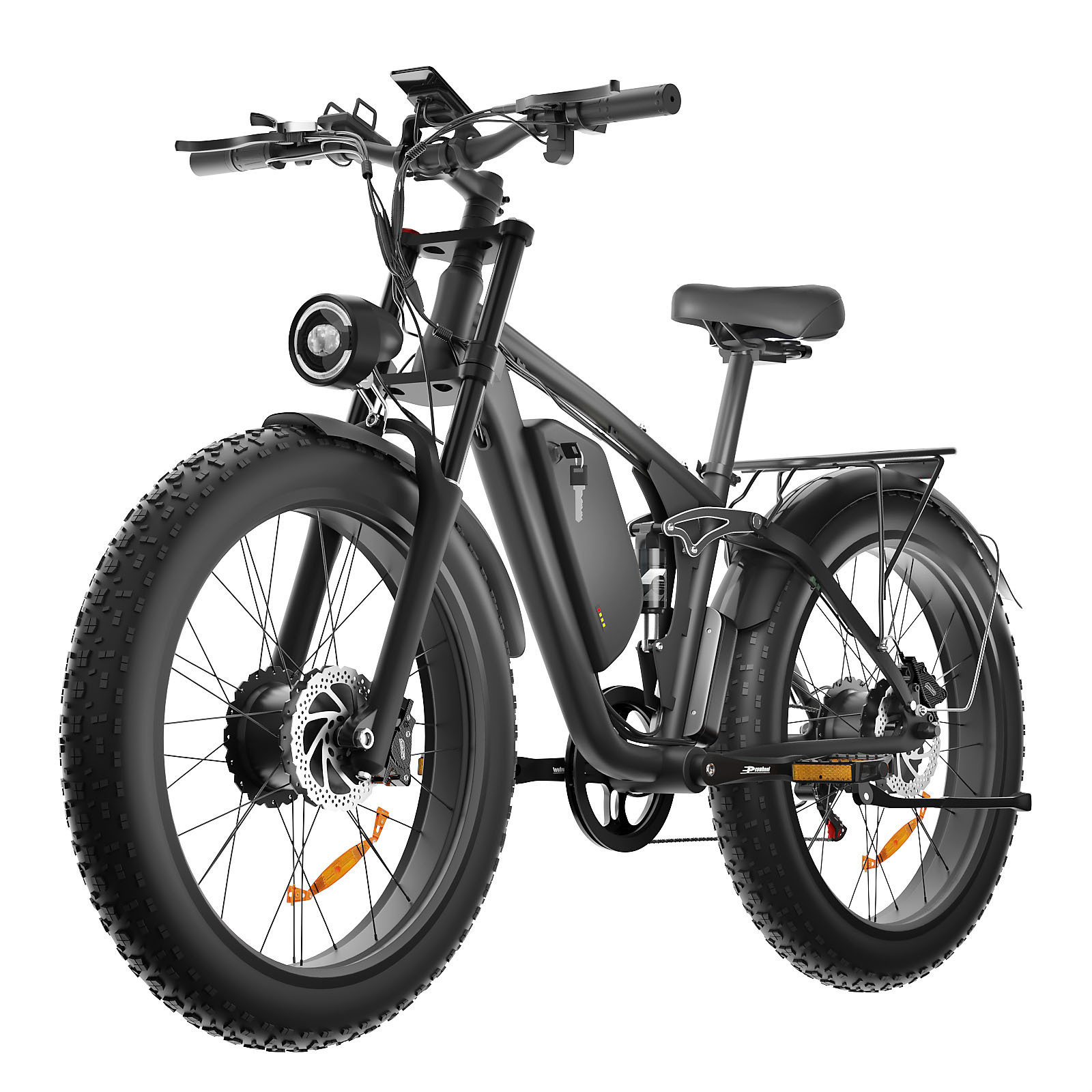 US Stock Electric Bike Dual Motor Ebike 2000W Battery 48v 22.4Ah Hydraulic Brake Full Suspension Fast Electric Fat Tire Bike