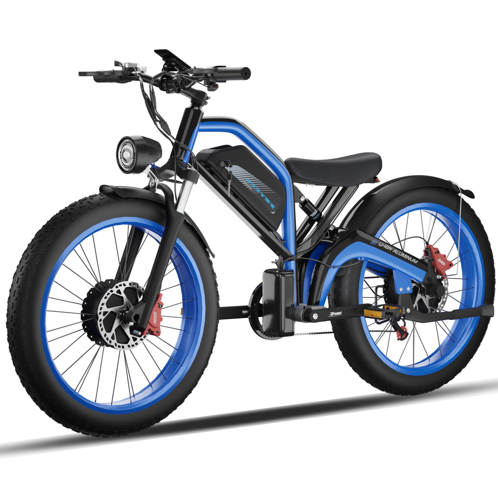 dual motor electric bike 1500w Powerful Electric Bicycle 23ah 48v Mountain fatbike 26 Inch Fat Tires cheap electric bike