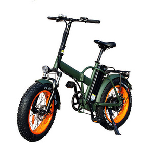 ZEEGR 20 Inch 500W 48V Electric Folding Bicycle Mountain Bike Cargo Ebike Fat Tire Electric Foldable Bike