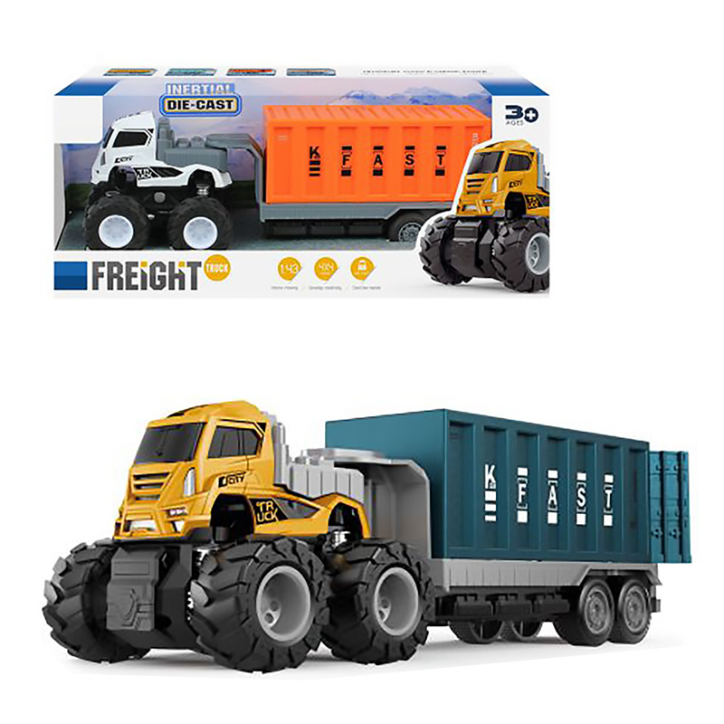 Coche De Juguete 2021 Latest Design 4WD Inertia Diecast Truck Toy Metal Kids Toy Car Alloy Model Truck