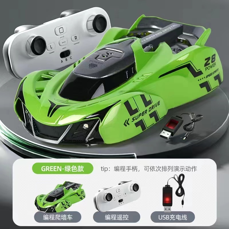 New style metal rc car with remote radio control for kids adult hobby racing stunt 4wd wall climbing toy rc car for boy