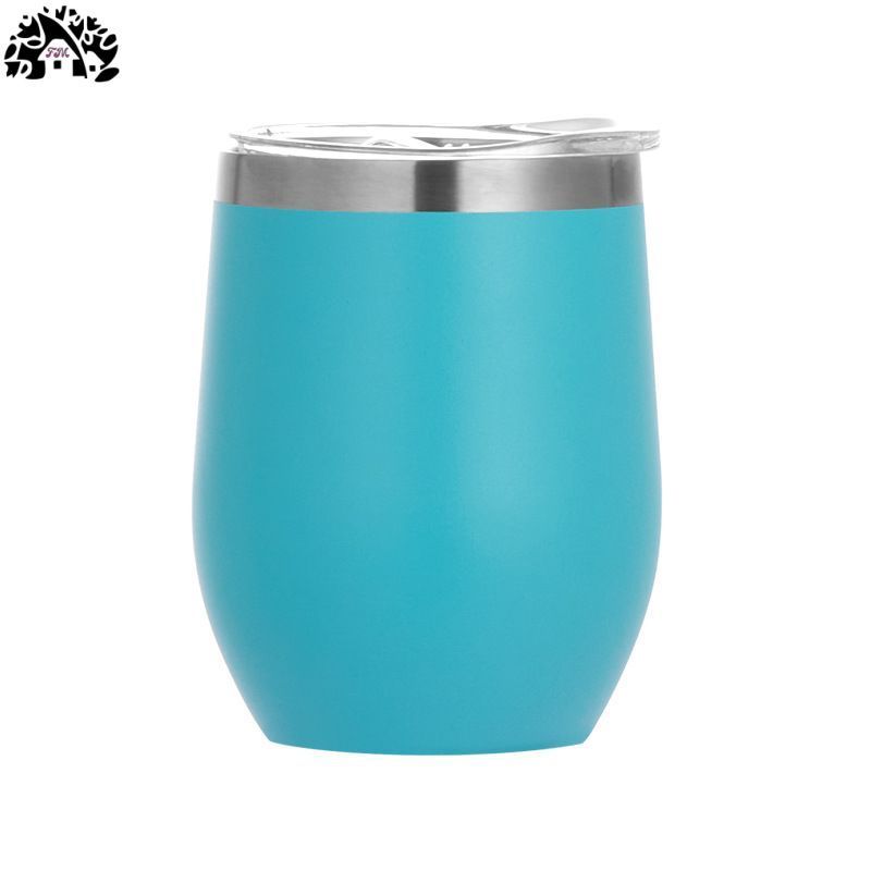 Custom logo color packaging coffee cups Eggshell shape Tumbler Cups In Bulk mugs 12 oz stainless steel vacuum insulated tumbler