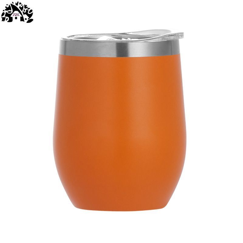 Custom logo color packaging coffee cups Eggshell shape Tumbler Cups In Bulk mugs 12 oz stainless steel vacuum insulated tumbler