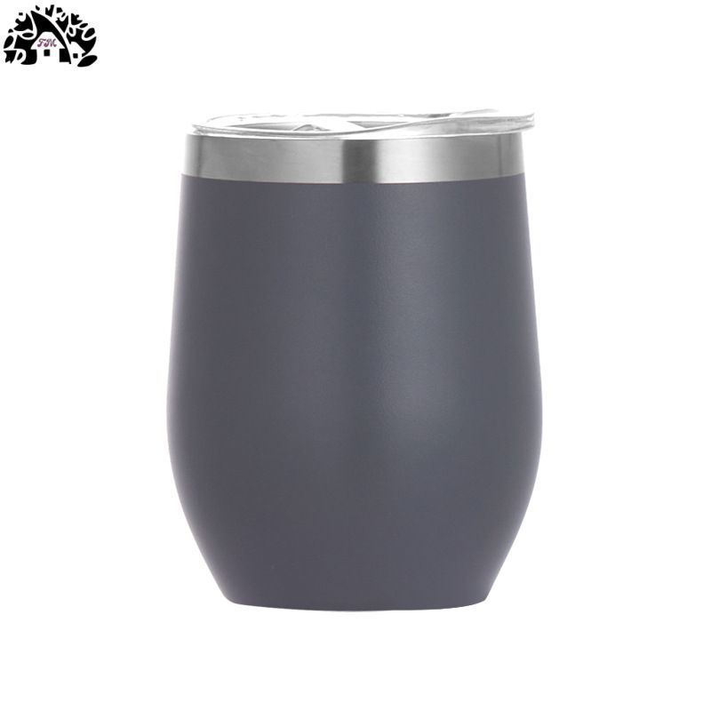 Custom logo color packaging coffee cups Eggshell shape Tumbler Cups In Bulk mugs 12 oz stainless steel vacuum insulated tumbler