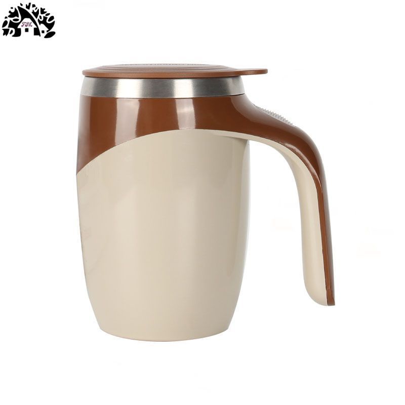 304 stainless steel lazy coffee automatic stirring cup Magnetic rotary electric milk cup battery type stirring cup