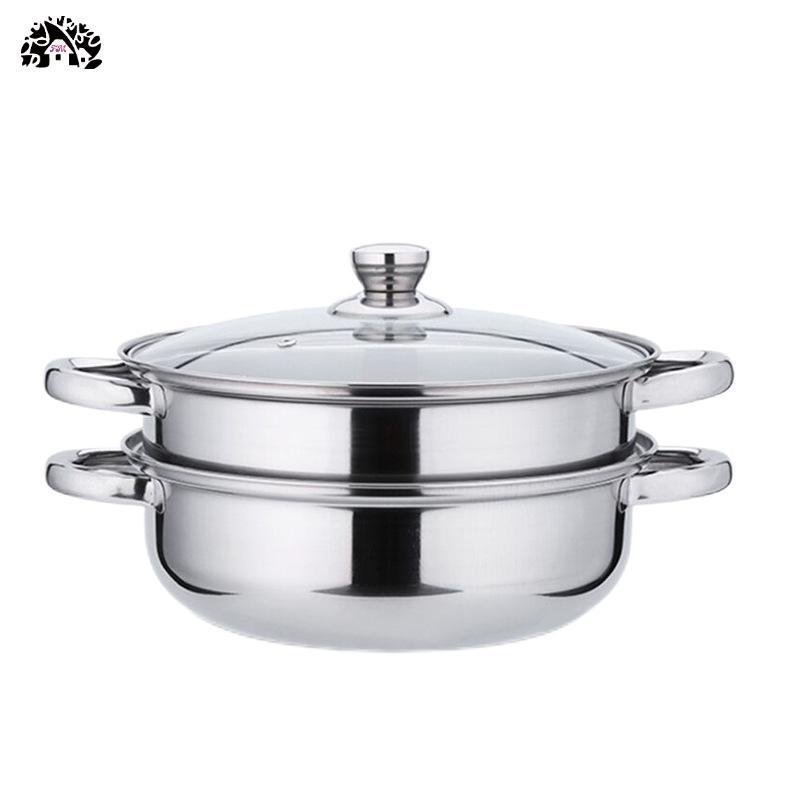 Hot Selling Steamer Pot Best Sale Stainless Steel 410 Double Layersteamer can be steamed and boiled Many styles soup steamer