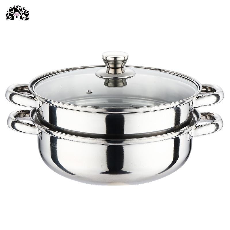 Hot Selling Steamer Pot Best Sale Stainless Steel 410 Double Layersteamer can be steamed and boiled Many styles soup steamer