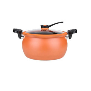 Chinese Professional Product Unique Safety Glass Lid Heavy Duty Nonstick Pan Meat Pressure Cookers For Kitchen Multifunction 5L