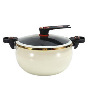 Hot selling  Large Capacity 8 Litre Multifunction induction cooker Household Nonstick Soup Stew Pot Enamel Micro Pressure Cooker