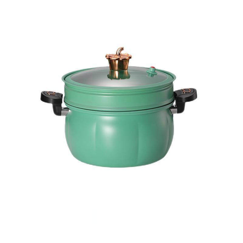 Good Quality 7l Large Capacity Iron Micro Pressure Cooking Pot Maifan Stone Non-stick Coating Micro Pressure CookerSoup Pumpkin