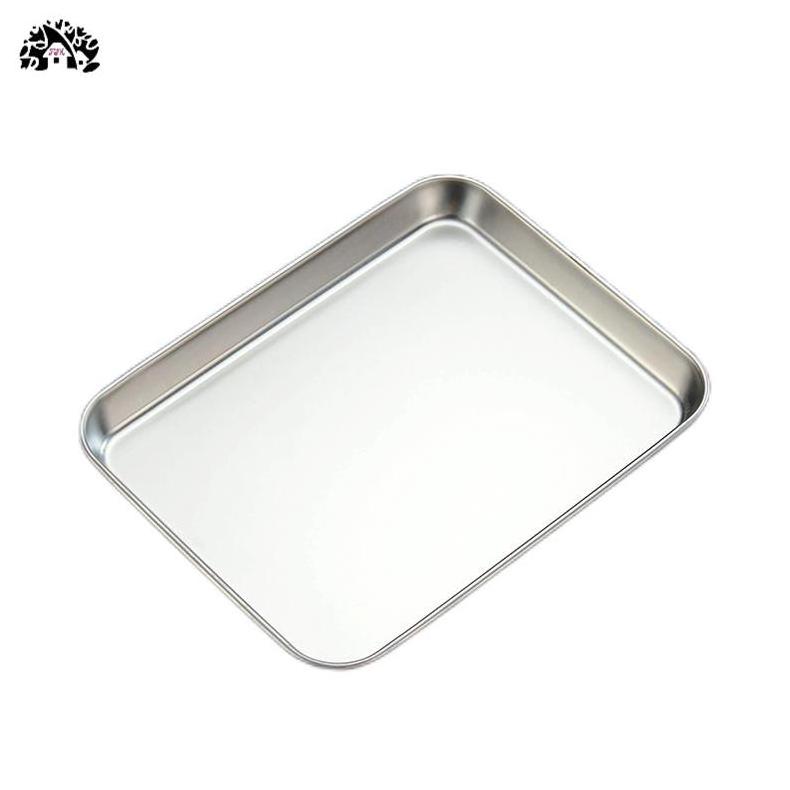 Stock Japanese stainless steel flat plate thickened plate High appearance level stainless steel sausage tray household tray