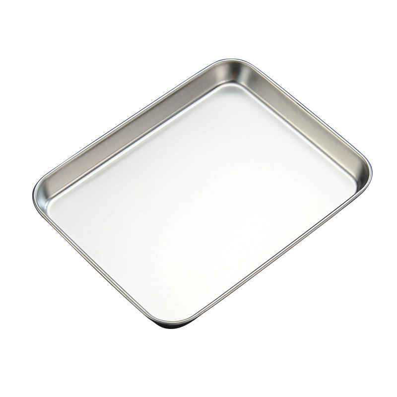 Stock Japanese stainless steel flat plate thickened plate High appearance level stainless steel sausage tray household tray