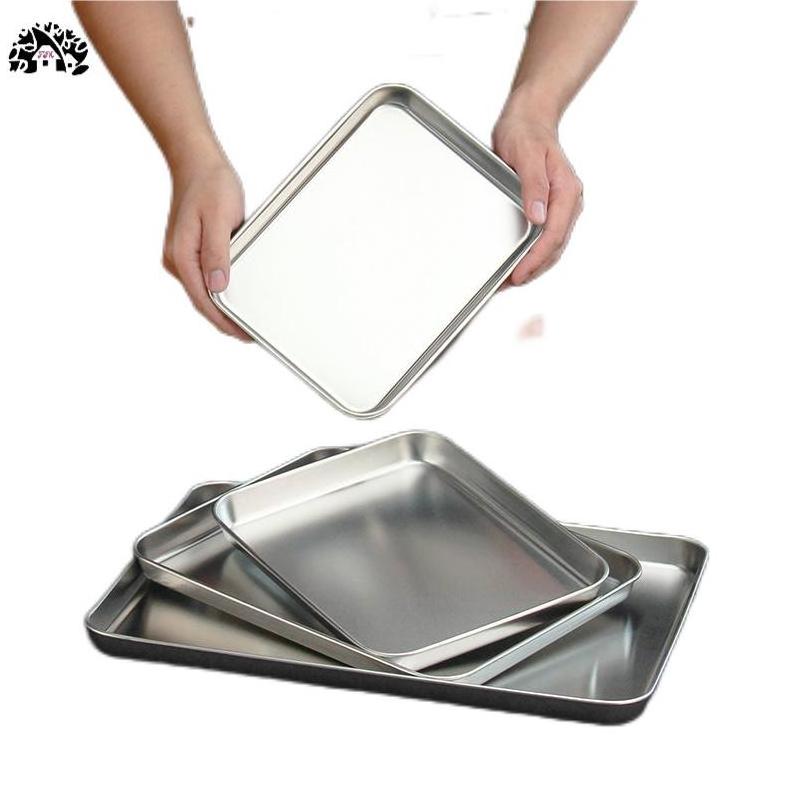 Stock Japanese stainless steel flat plate thickened plate High appearance level stainless steel sausage tray household tray