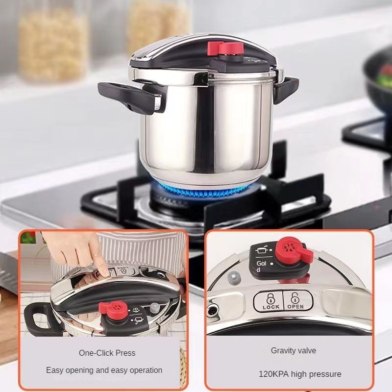 22CM Household safety valve Stainless steel 304 explosion-proof induction induction cooker gas pressure cooker kitchen cookware