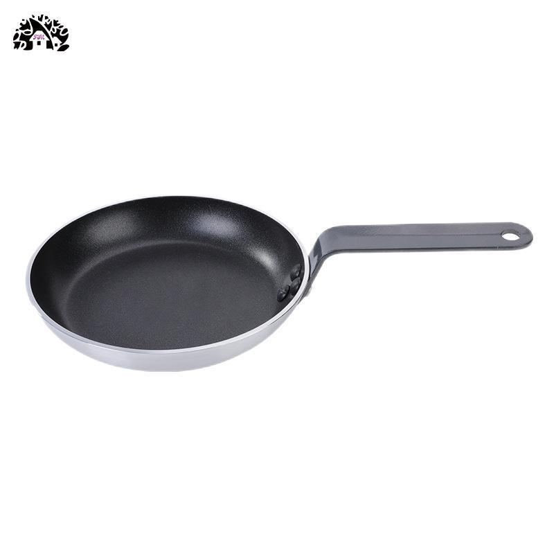 Wholesale Commercial Cooking Pan Nonstick Chef's Pan iron handled flat bottom Aluminum Non Stick  coating Sauce Frying Pan