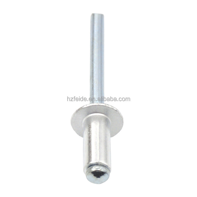 3.2mm 4.8mm 6mm 6.4mm Hangzhou Fastener Aluminum Steel Open Type Countersunk Head Blind Rivet