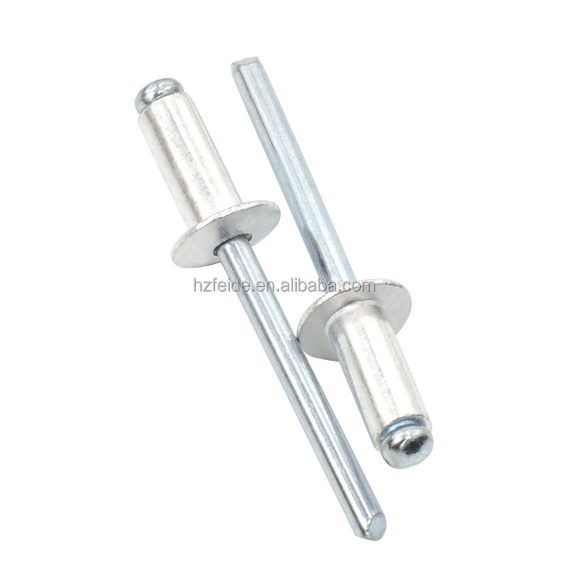 3.2mm 4.8mm 6mm 6.4mm Hangzhou Fastener Aluminum Steel Open Type Countersunk Head Blind Rivet