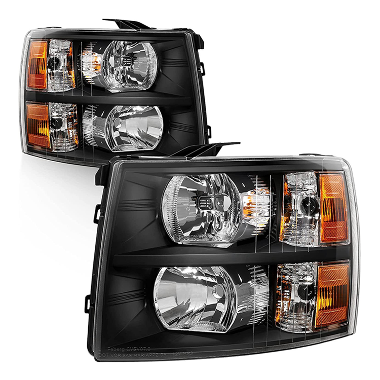 Auto Lamp Full LED Sequential Projector Headlights Apply to Chevrolet Silverado 2007-2014 GM2503280 GM2502280