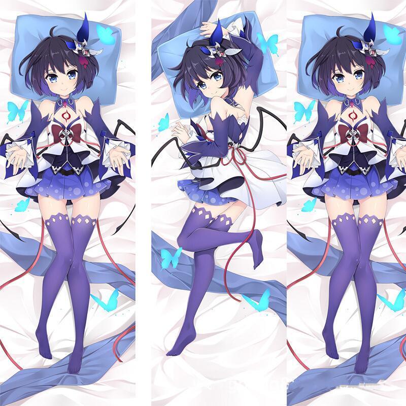 Custom Body Pillow Covers Decorative Anime Girl  Long Throw Pillow Cases Pillowcase Cushion Cover for Sofa Couch