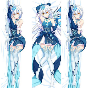 Custom Body Pillow Covers Decorative Anime Girl  Long Throw Pillow Cases Pillowcase Cushion Cover for Sofa Couch