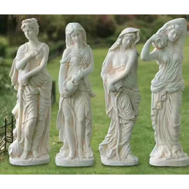 Hot Sale Ornaments Statue Concrete Rubber Material Fiberglass Silicone Molds Angels Maid Statue Mold Greek Sculpture Molds