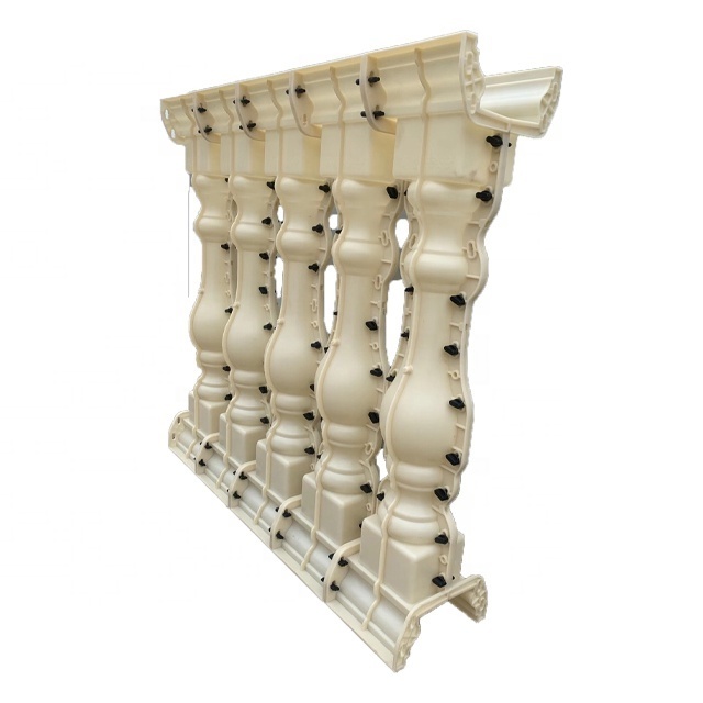 Casting in Place Cheaper Price ABS Concrete Balustrade Molds Concrete Baluster Mold Plastic Balcony Concrete Baluster Mold