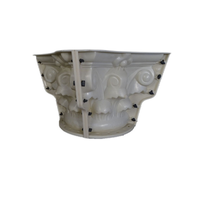 Concrete Precast Mold for Roman Pillar Head Foot Plastic Mould Head of Gate Pillars Design of Column Mold House Pillars Designs